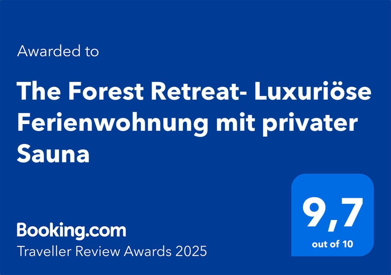 The Forest Retreat- Luxurioese Ferienwohnung Mit Privater Sauna Wermelskirchen Esterno foto