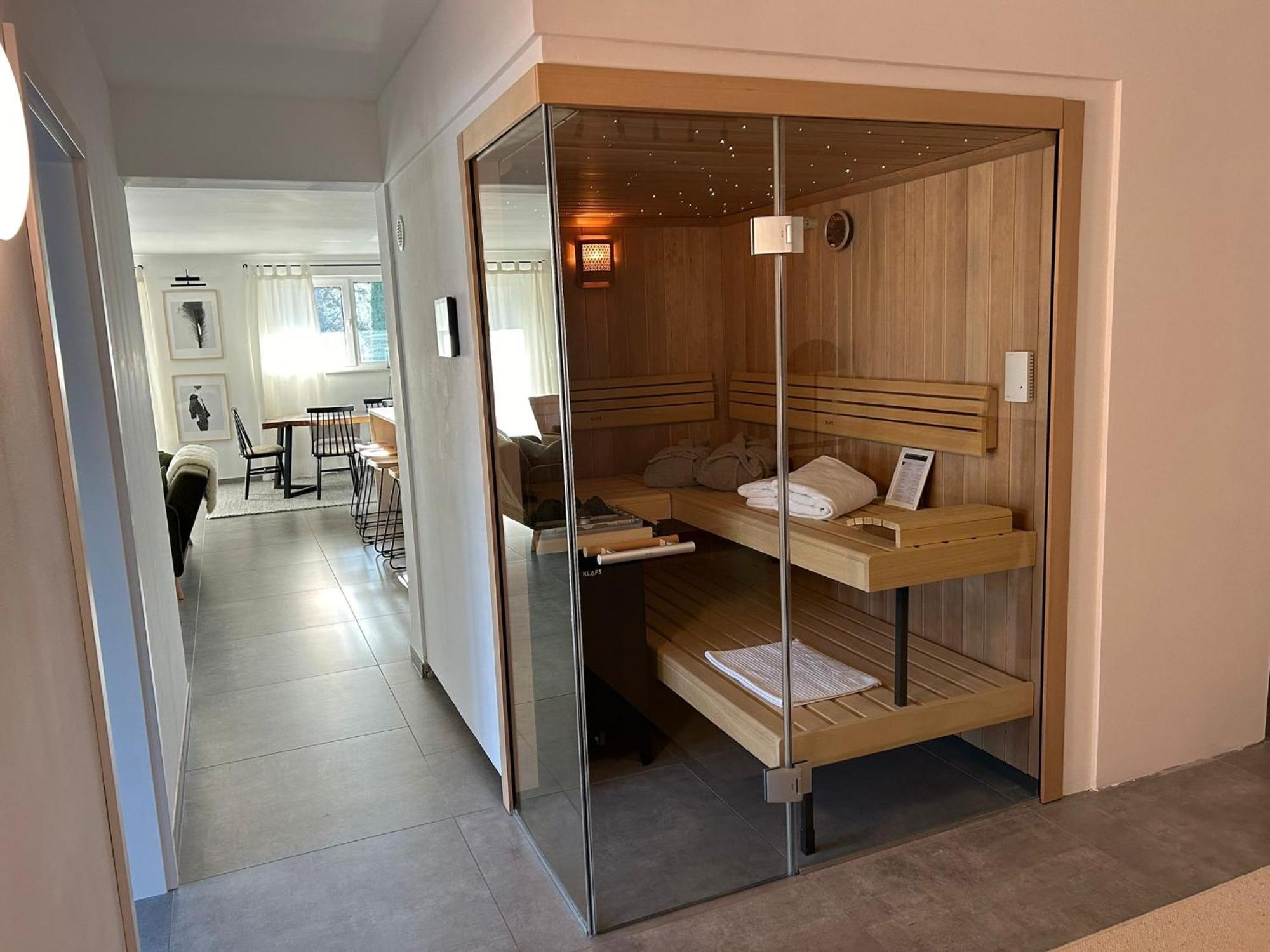 The Forest Retreat- Luxurioese Ferienwohnung Mit Privater Sauna Wermelskirchen Esterno foto